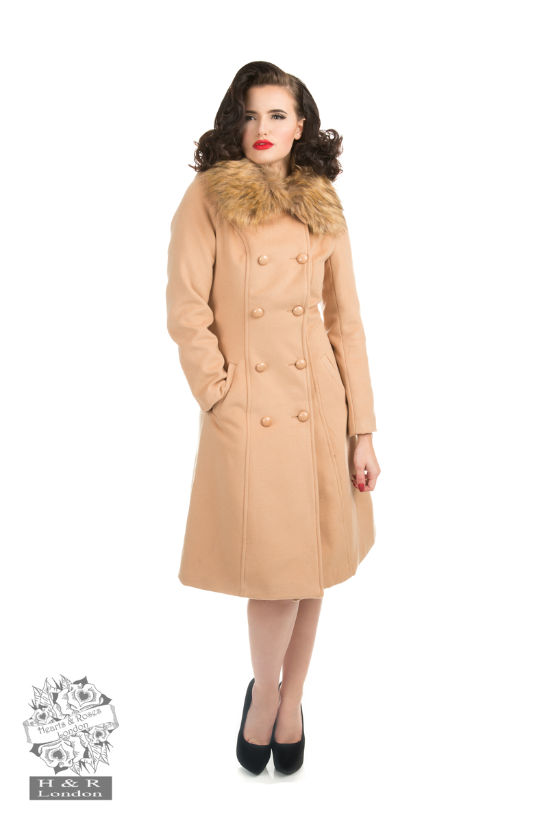 Chrissette Coat in Beige